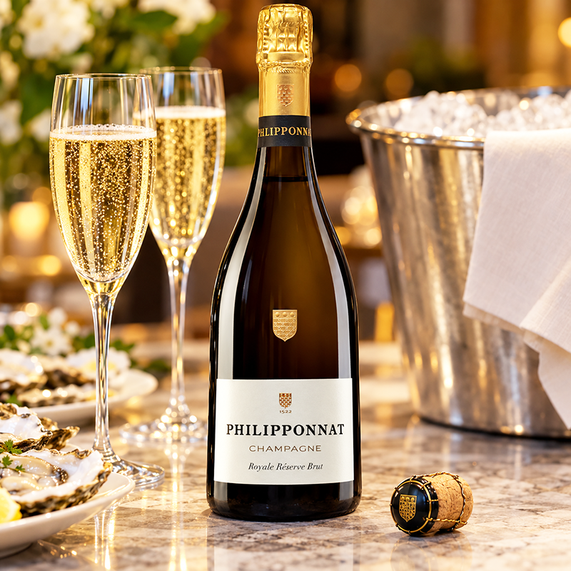 Philipponnat Brut Royal Reserve Champagne. <a href="#taste">Click here for tasting notes.</a>