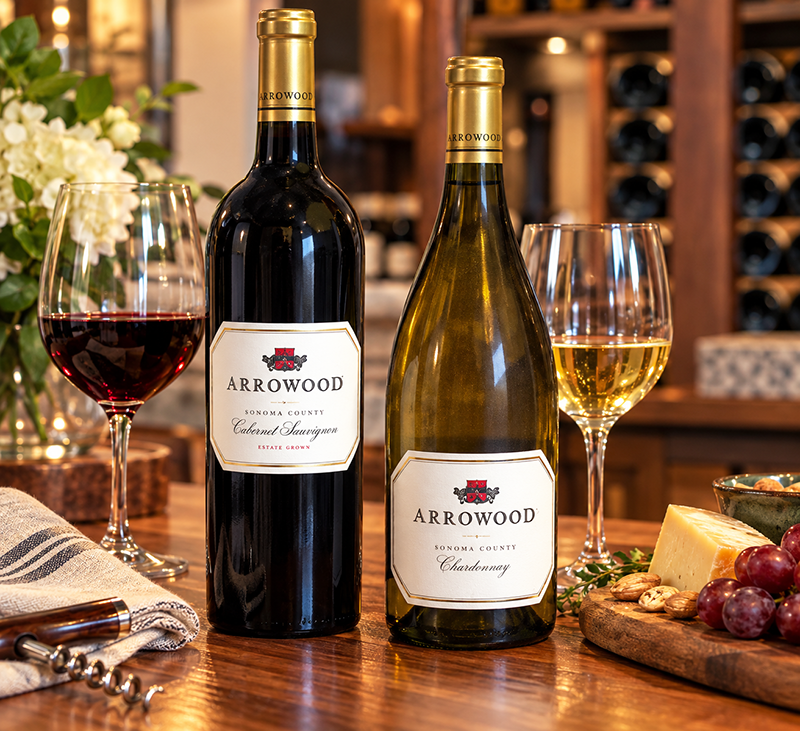Arrowood Sonoma County Cabernet Sauvignon and Arrowood Sonoma County Chardonnay