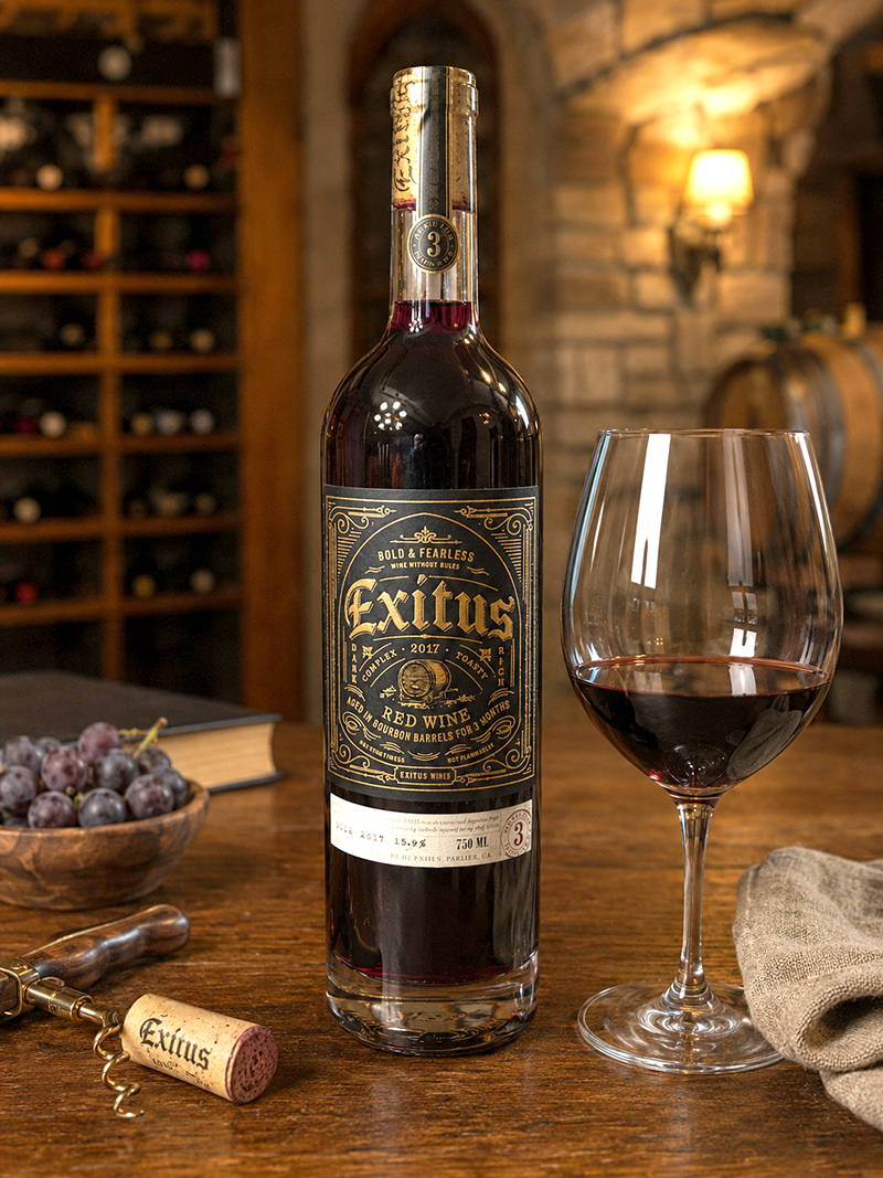 Exitus Bourbon Barrel Aged Red Wine