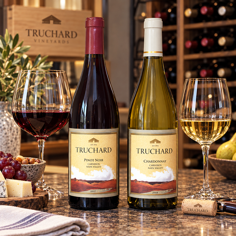 Truchard Pinot Noir 2007 and Truchard Chardonnay 2008
