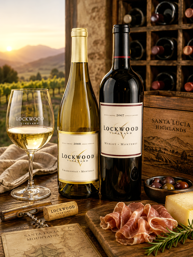 Lockwood Monterey Chardonnay 2004 and Lockwood Monterey Merlot 2002,