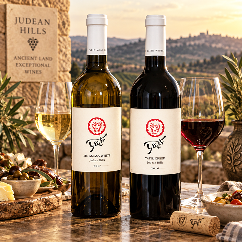 Yatir Mt. Amasa White and Yatir Creek Red.