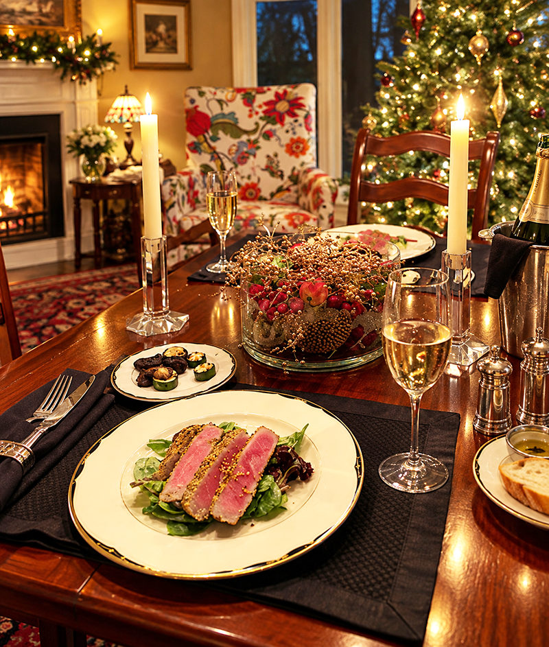 Grilled tuna steaks