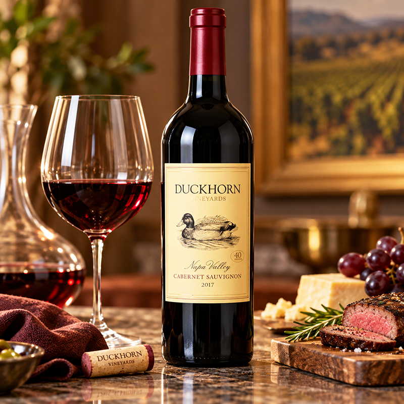Duckhorn Vineyards Napa Valley Cabernet Sauvignon 2017. <a href="#taste">Click here for tasting notes</a>.