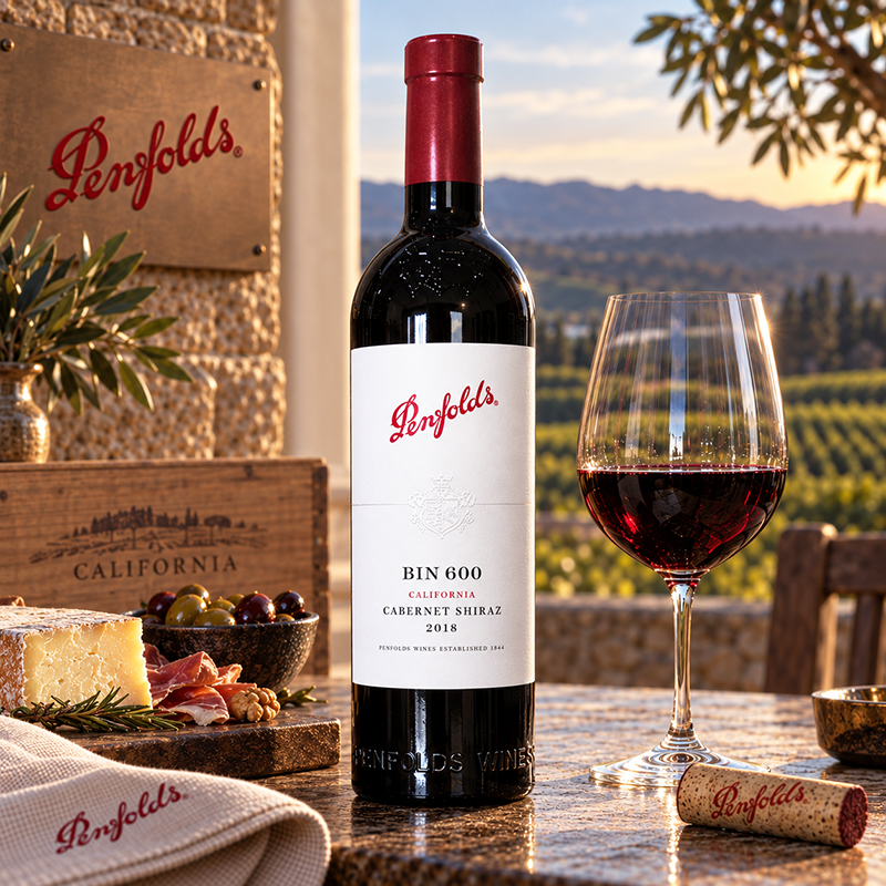 Penfolds Bin 600 Cabernet Shiraz 2018.