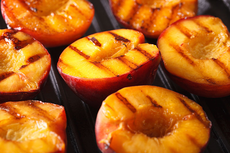 Grilled nectarines