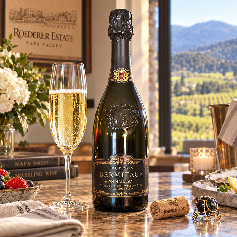 Roederer Estate L'Ermitage Brut 2015. 