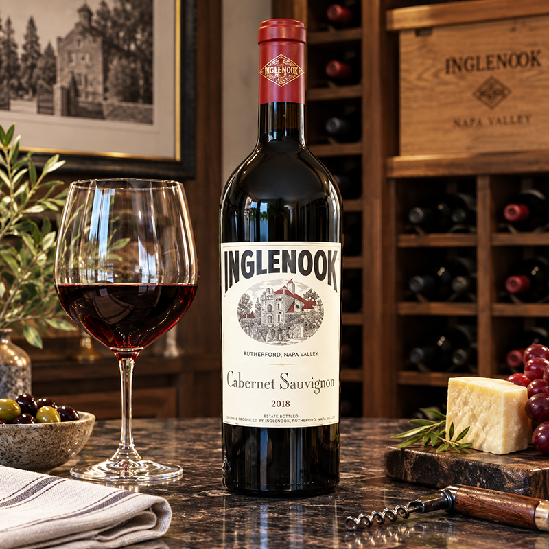 Inglenook Cabernet Sauvignon 2018. <a href="#taste">Click here for tasting notes.</a>