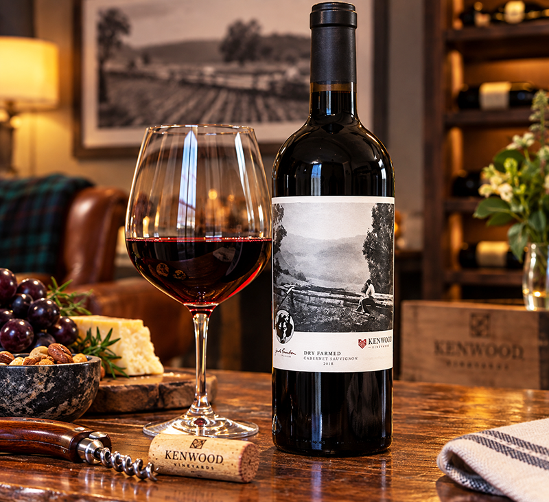 Kenwood Vineyards Jack London Dry Farmed Cabernet Sauvignon 2018. <a href="#taste">Click here for tasting notes.</a>