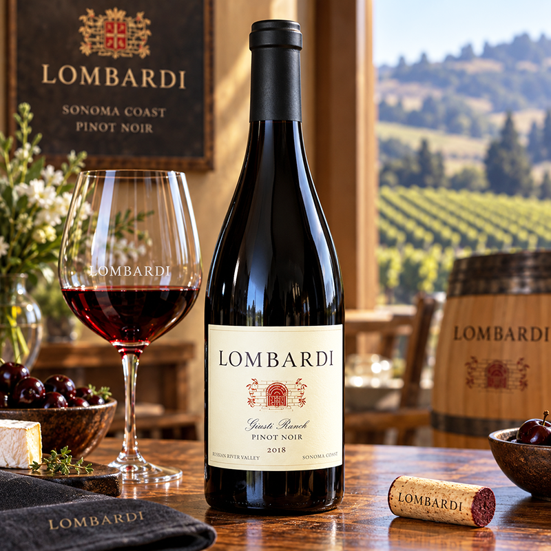 Lombardi Pinot Noir Giusti Ranch 2018.
