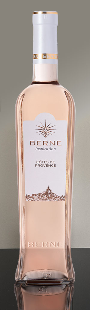 Chateau de Berne Inspirations's unique square bottle.