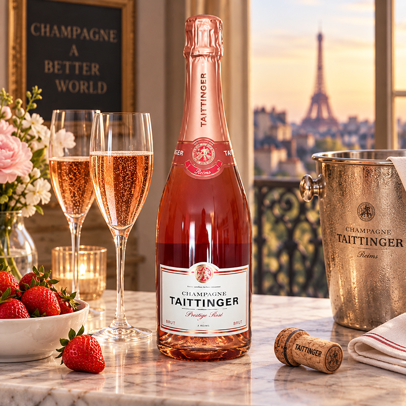 Taittinger Prestige Rosé NV.