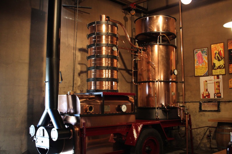 Mobile Armagnac Still at Chateau Du Tariquet