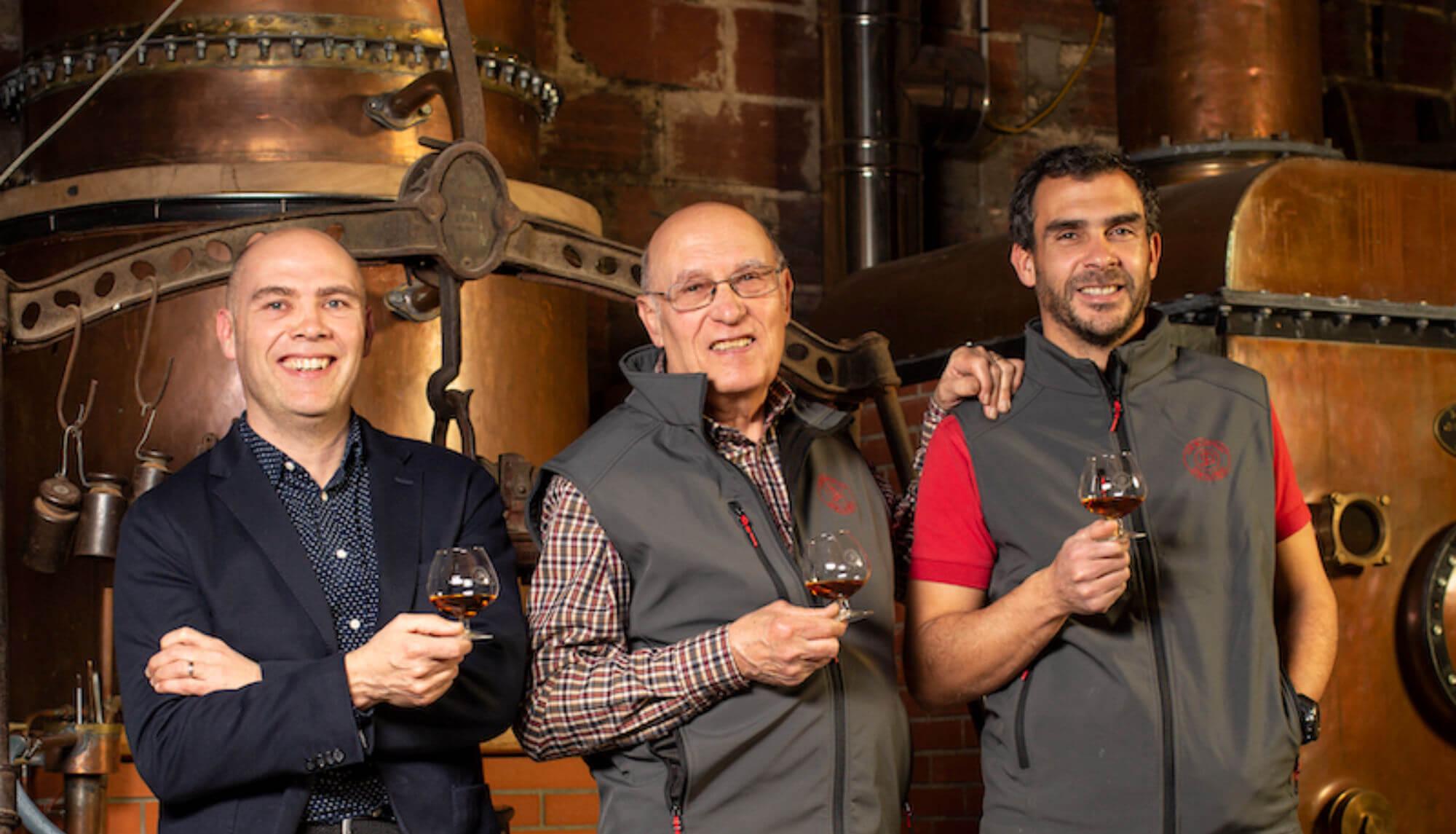 From left to right: Jérôme Delord, Jacques Delord, and Sylvain Delord.