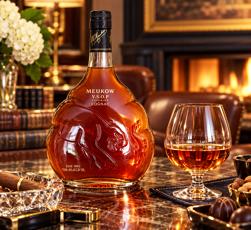 Meukow VSOP. <a href="#taste">Click here for tasting notes.</a>