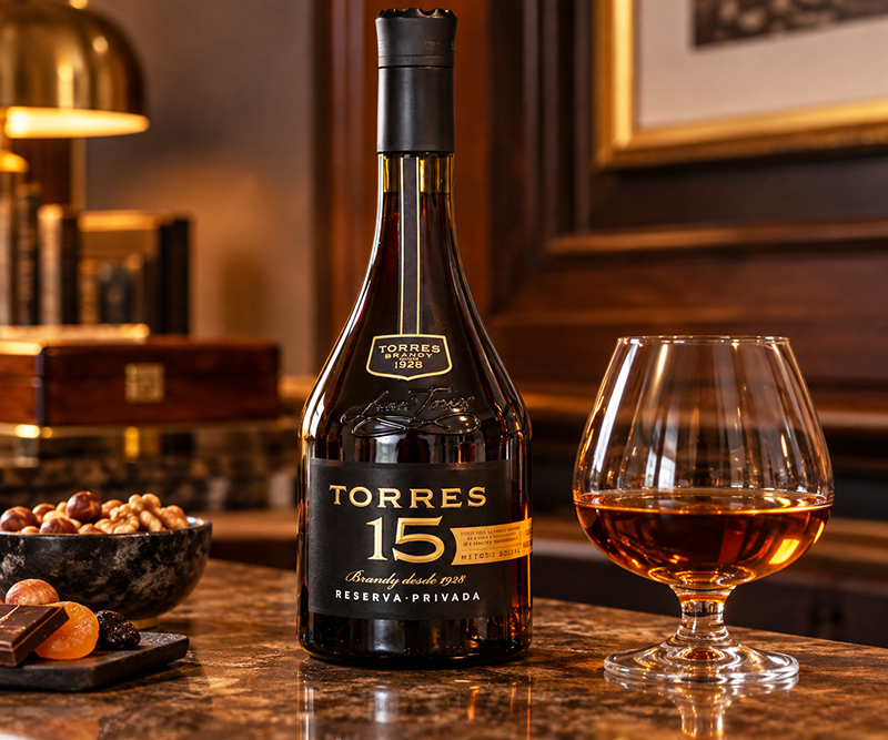 Torres 15 Brandy. <a href="#taste">Click here for tasting notes.</a>