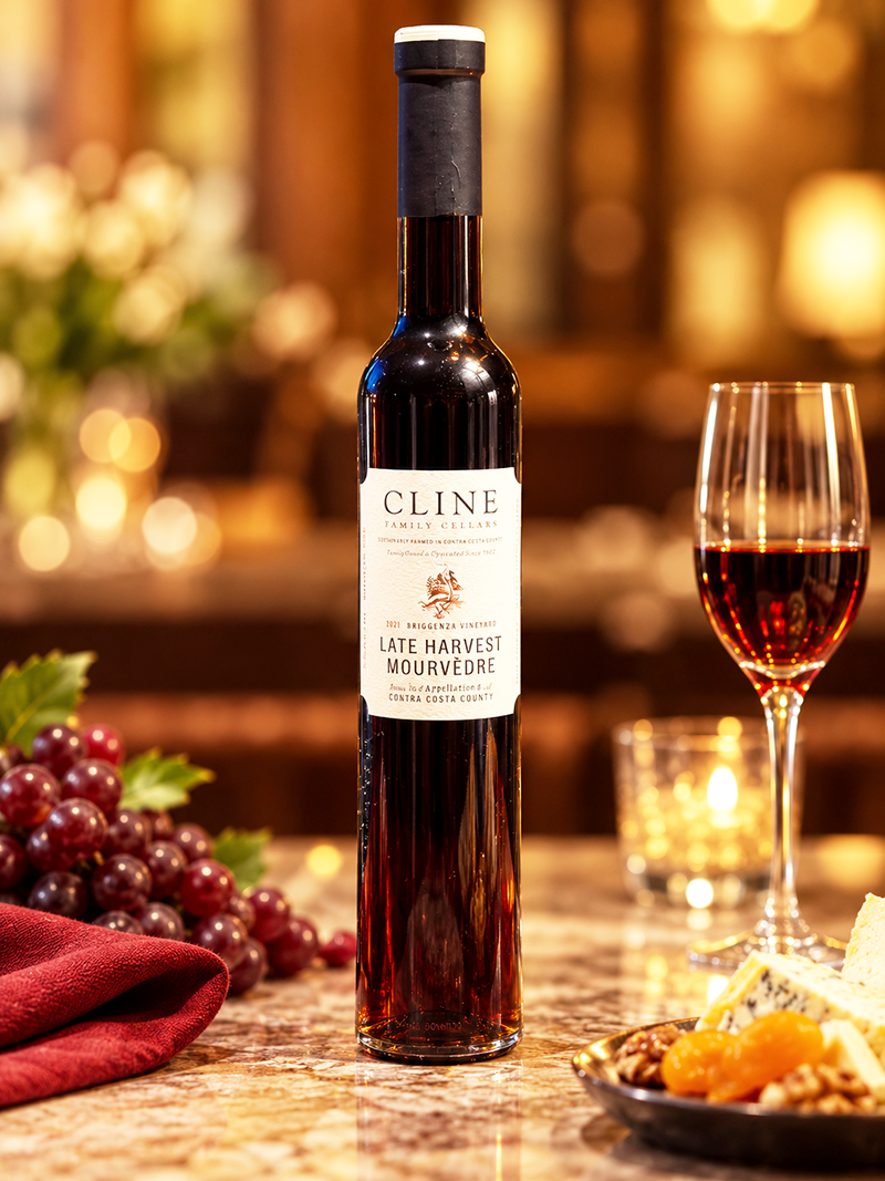 Cline Late Harvest Mourvèdre. <a href="#taste">Click here for tasting notes.,</a>